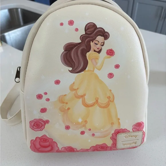 Loungefly | Bags | Disney Cream And Yellow Belle Loungefly 